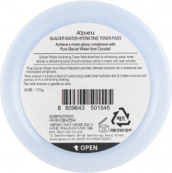 Состав A'pieu Glacier Water Hydrating Toner Pads